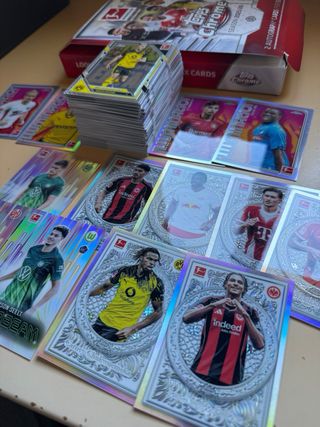 Lote 75 cartas Topps Chrome Bundesliga