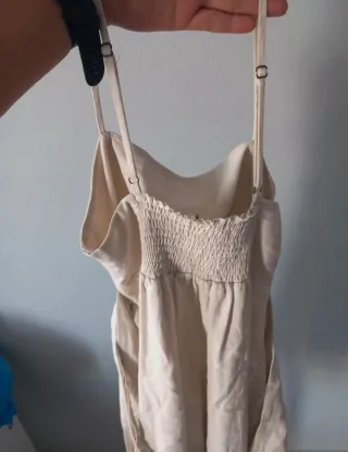 Vestido crema cut-out Forever 21 Talla S