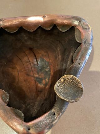 Cenicero Vintage Cobre y Monedas