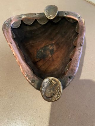 Cenicero Vintage Cobre y Monedas