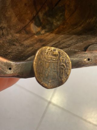 Cenicero Vintage Cobre y Monedas