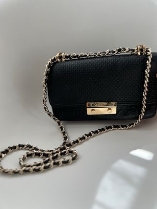 Bolso Carolina Herrera Original Negro Dorado