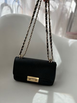 Bolso Carolina Herrera Original Negro Dorado
