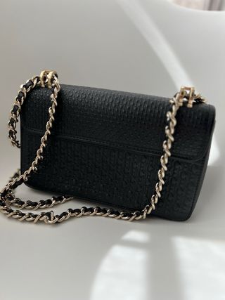 Bolso Carolina Herrera Original Negro Dorado