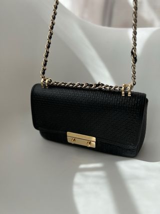 Bolso Carolina Herrera Original Negro Dorado
