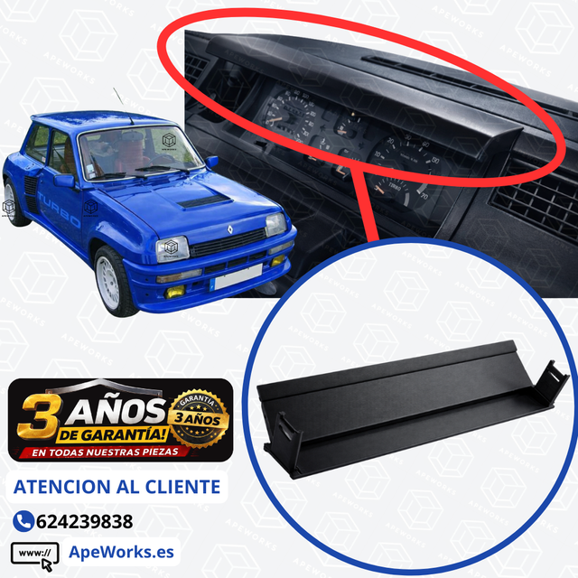 Visera Salpicadero Renault 5 Supercinco