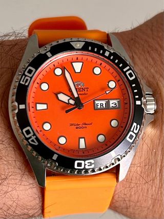 Reloj Orient Automático Naranja