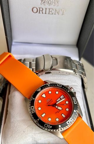 Reloj Orient Automático Naranja
