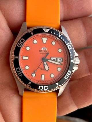 Reloj Orient Automático Naranja