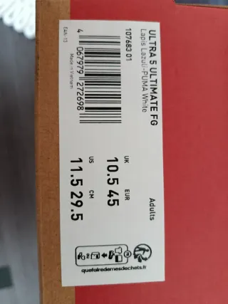 Botas Puma gama alta azul y rosa