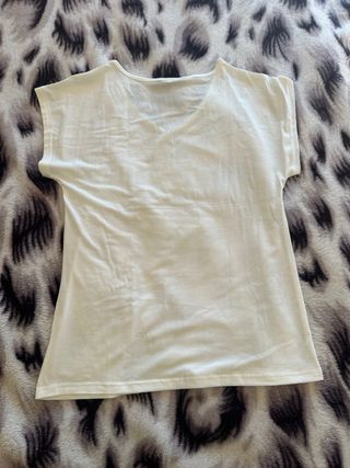 Camiseta New York Talla M Beige