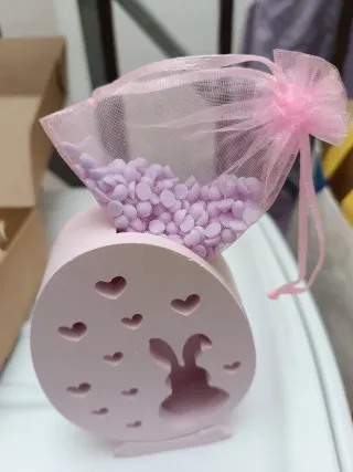 Profumatore uovo Pasqua handmade cuore coniglietto