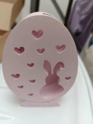 Profumatore uovo Pasqua handmade cuore coniglietto