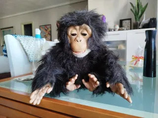 Orsacchiotto con biberon in peluche, altezza 30 cm