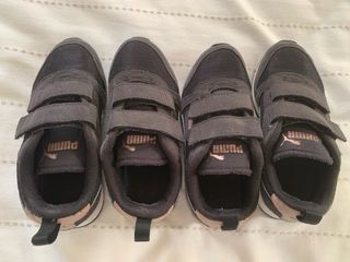 Lote zapatillas gemelos Puma velcro Talla 30