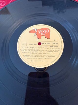 2 Vinilos Bee Gees - Here At Last! Live
