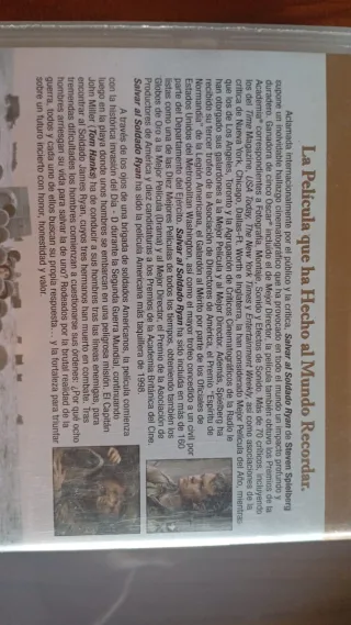 VHS Salvar al Soldado Ryan (Español)