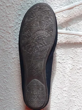 Bailarinas azul purpurina