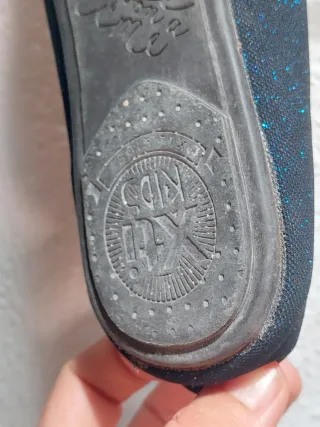 Bailarinas azul purpurina