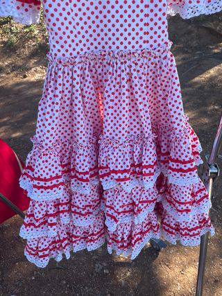 Vestido Flamenco Niña Lunares