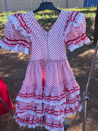 Vestido Flamenco Niña Lunares