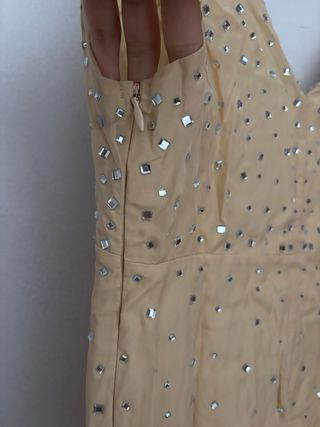 Vestido Zara Pedrería Talla XS Fiesta