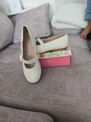 Bailarinas blancas talla 37