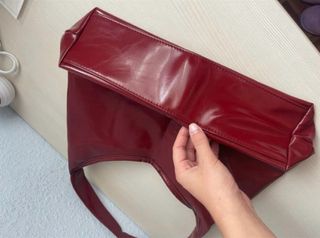 Borsa elegante viola/rossa