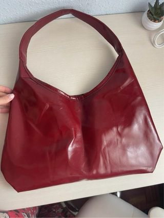 Borsa elegante viola/rossa