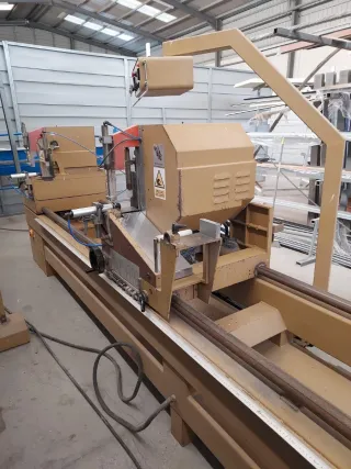 Tronzadora 2 cabezales 5 MTS aluminio/PVC