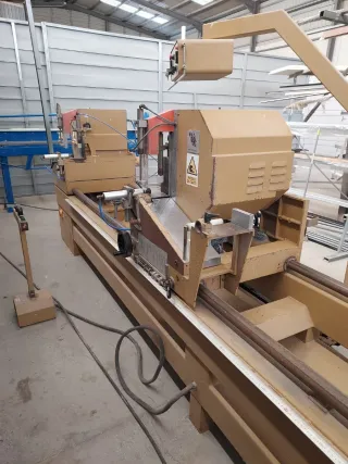 Tronzadora 2 cabezales 5 MTS aluminio/PVC