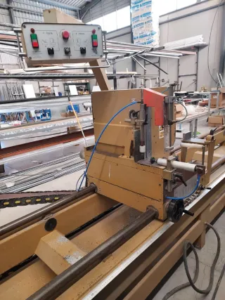 Tronzadora 2 cabezales 5 MTS aluminio/PVC