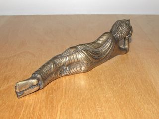 Buda Bhuda Budha tumbado durmiente Birmania 18 cm