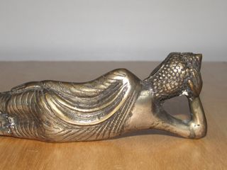 Buda Bhuda Budha tumbado durmiente Birmania 18 cm