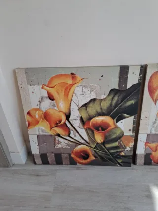 Elegantes cuadros de tela