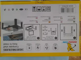 Supporto PC Monitor nero resistente