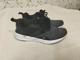 Zapatillas Puma 35 Negras y Grises