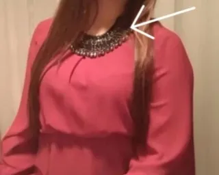 Collar Zara Negro y Plateado