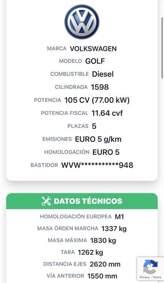 VW Golf 7 1.6 TDI | Nacional | R-Line 18” |