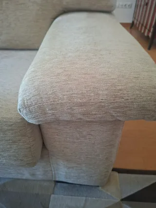 SOFÁ 2 ASIENTOS GRANDE TELA BEIGE