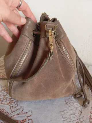 Bolso Sofia Cardoni Piel Beige/Marrón