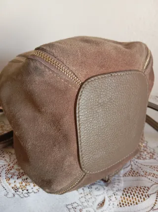 Bolso Sofia Cardoni Piel Beige/Marrón