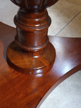 Tavolino Ottagonale Girevole Stile Luigi Filippo