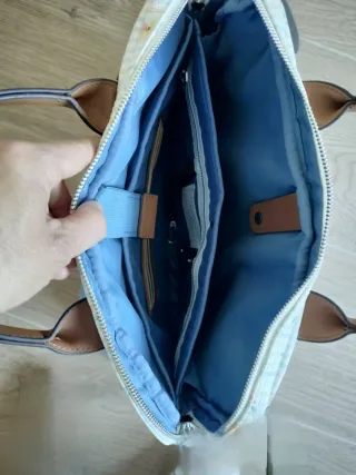 Maletín portátil estampado flores