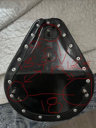 Asiento Moto Custom Negro