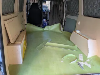 Suelo vinílico Linóleo Verde Acústico