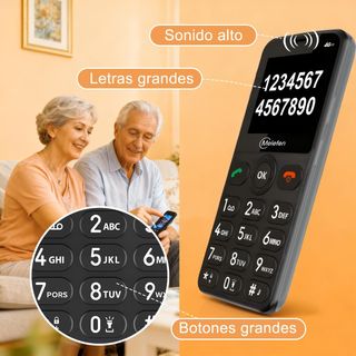 Teléfono Móvil 4G para Mayores - Precintado