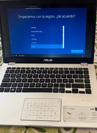 Ordenador Asus E410MA Blanco y gris