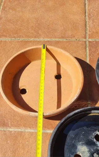 4 tiestos para bonsái.
