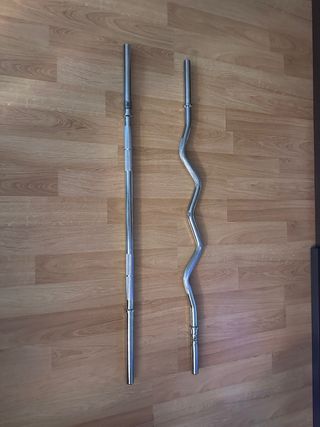 Barra Z y Recta 1.20m (aprox. 8kg)